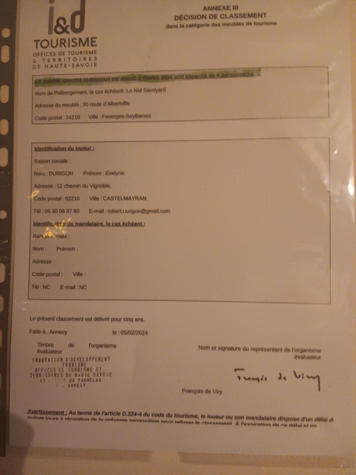 Le Nid Savoyard Lägenhet Faverges Exteriör bild